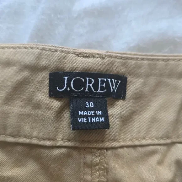 J. Crew Wide Leg Baggy Chino Pants Size 30 Khaki Tan Re-imagined Minimalist - Picture 2 of 8